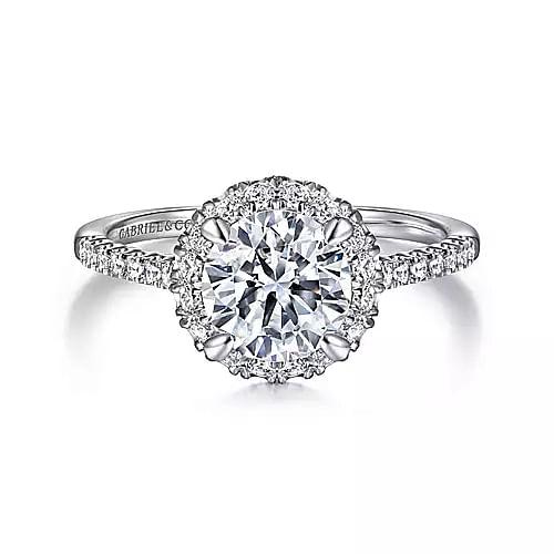 14K 0.52ct-Diamond 2.95CZ Semi-Mount